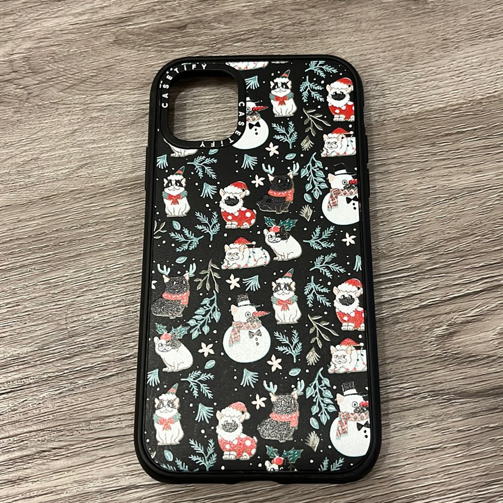 iPhone 11 Christmas BullDog Casetify Case!